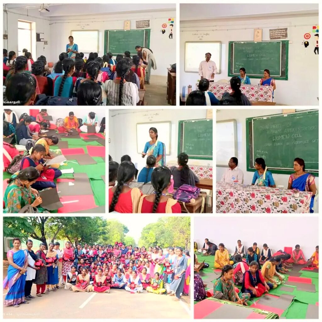 Bhuvi conducting a crash course as trainer for ANJAC college students