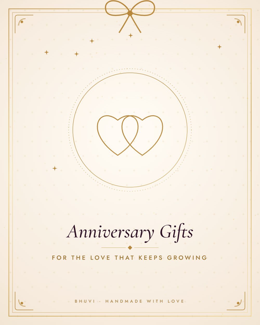 Personalised anniversary gifts online by Bhuvi Handmade