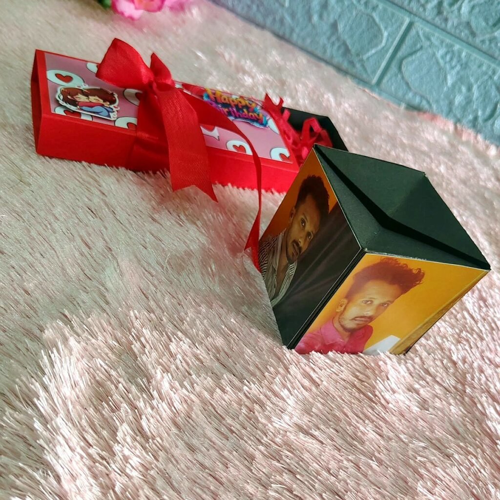 Birthday combo explosion box gift with heart box