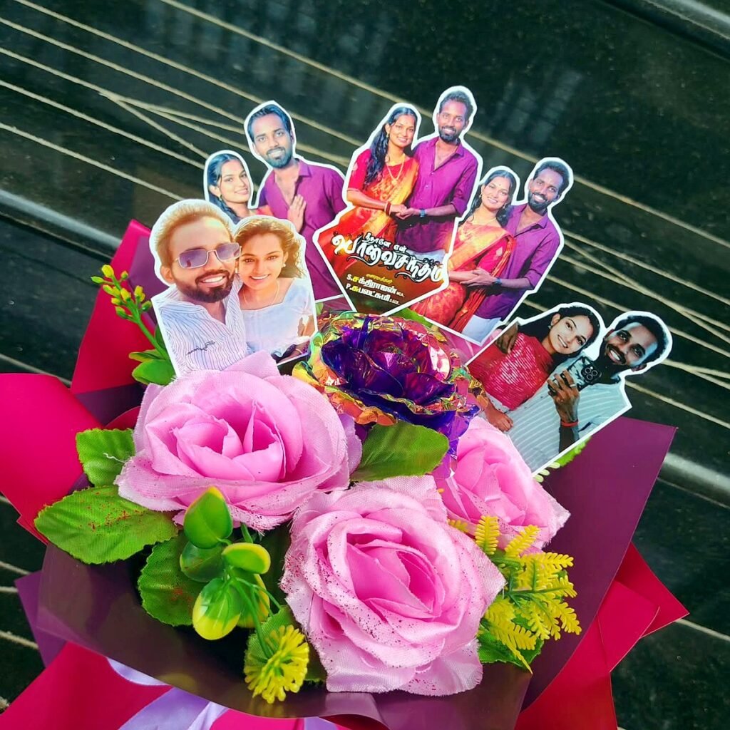Handmade flower bouquet gift