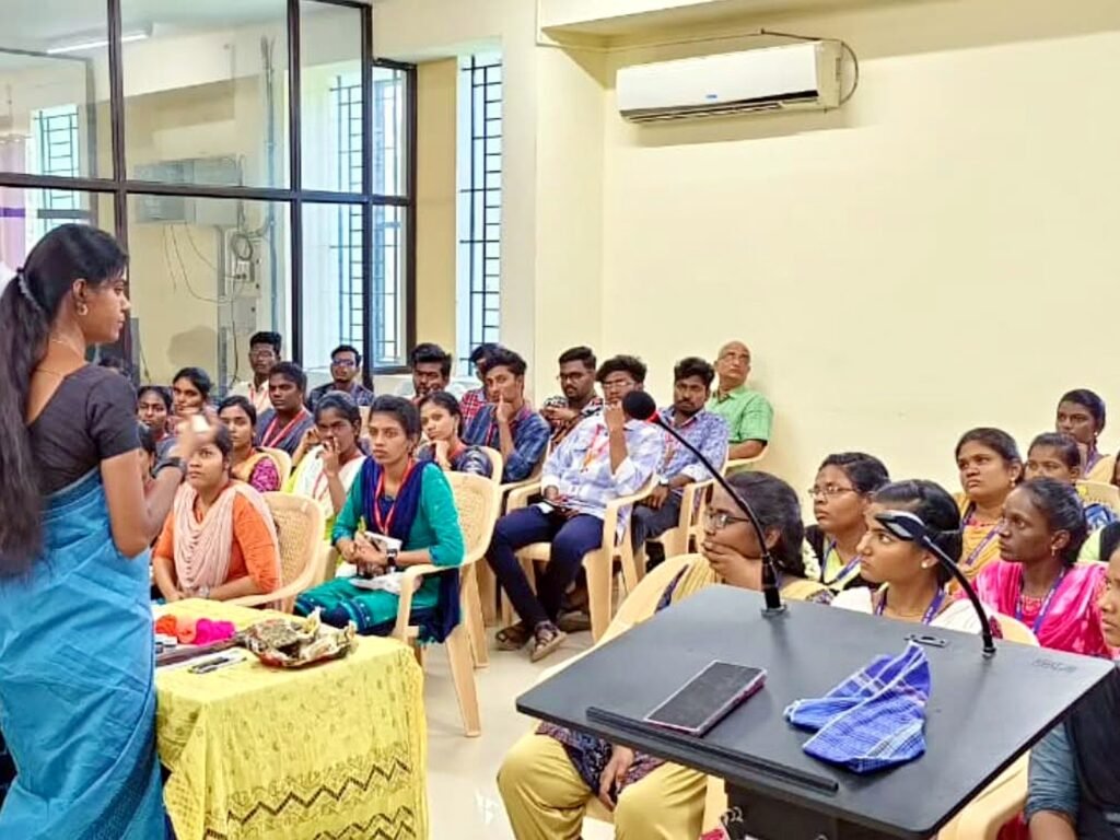 Skill development programme on Indian Art & Craft Revival at Ayya Nadar Janaki Ammal College