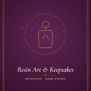 Resin art keychains and keepsakes handmade by Bhuvi