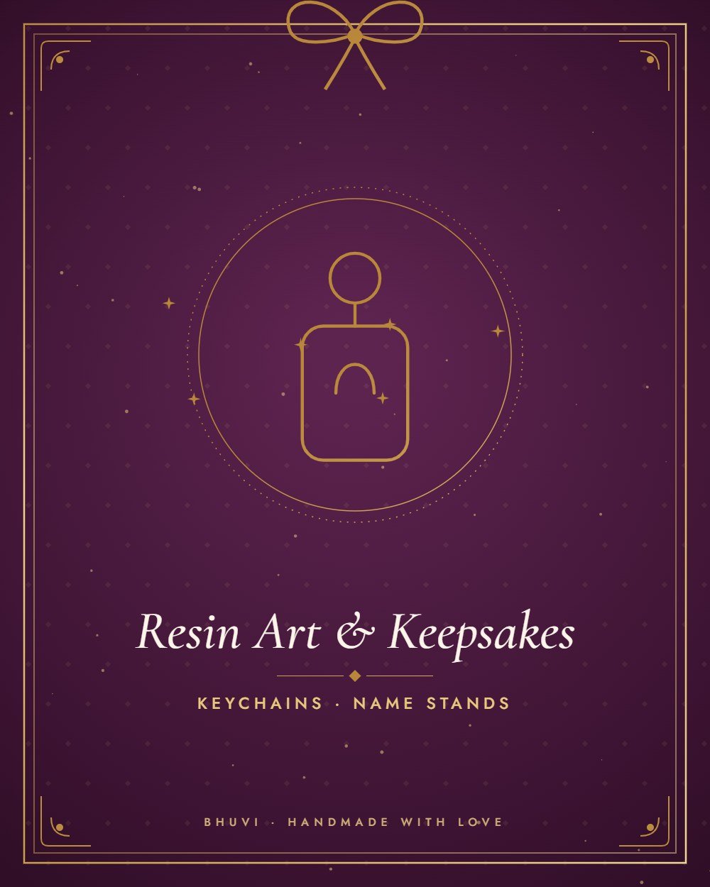 Resin art keychains and keepsakes handmade by Bhuvi